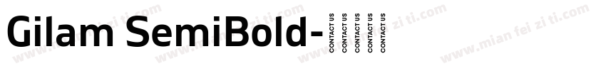 Gilam SemiBold字体转换